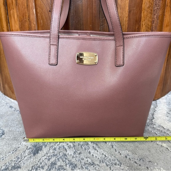 MICHAEL KORS Jet Set Travel Small Tote Pale Pink Pebble Grain Leather - Picture 2 of 13